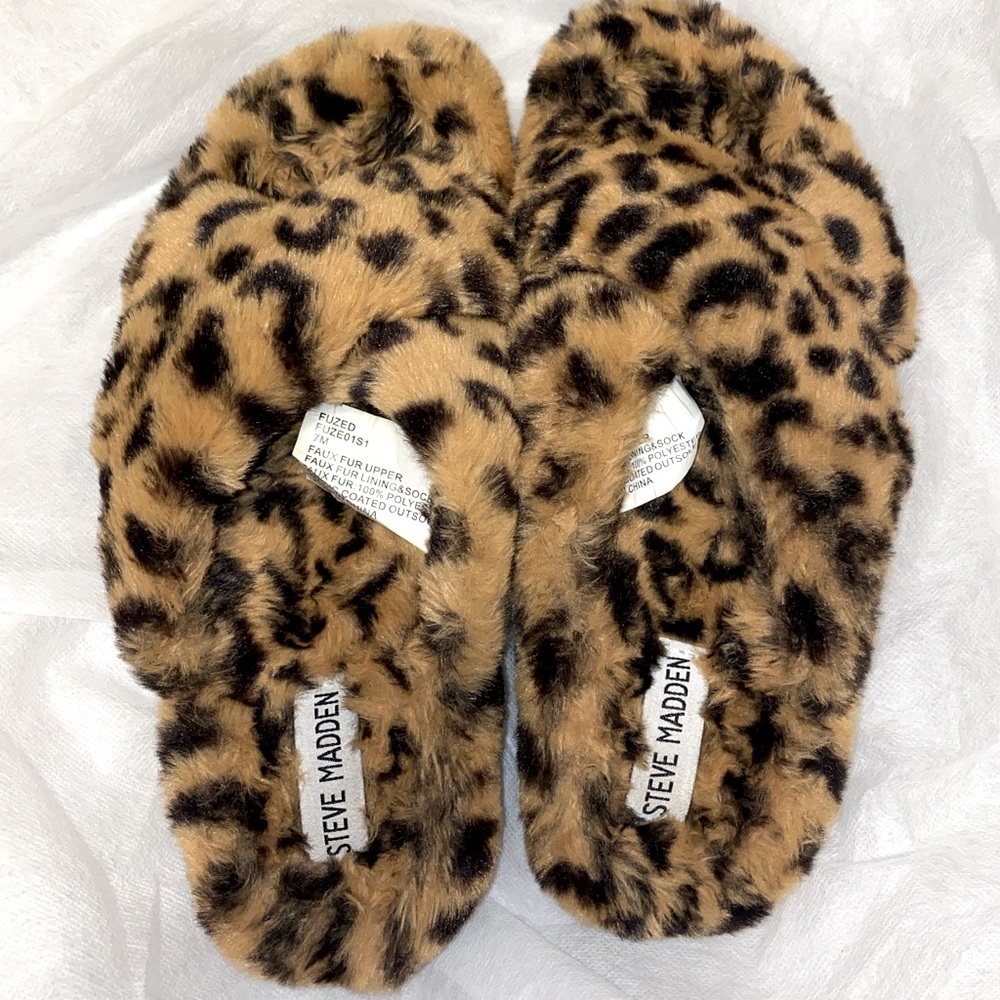 Steve Madden Fuzzy Slippers